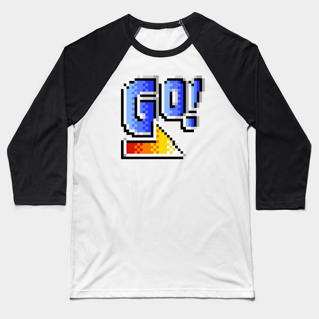 Go Slug Baseball T-Shirt by RetroPixelWorld